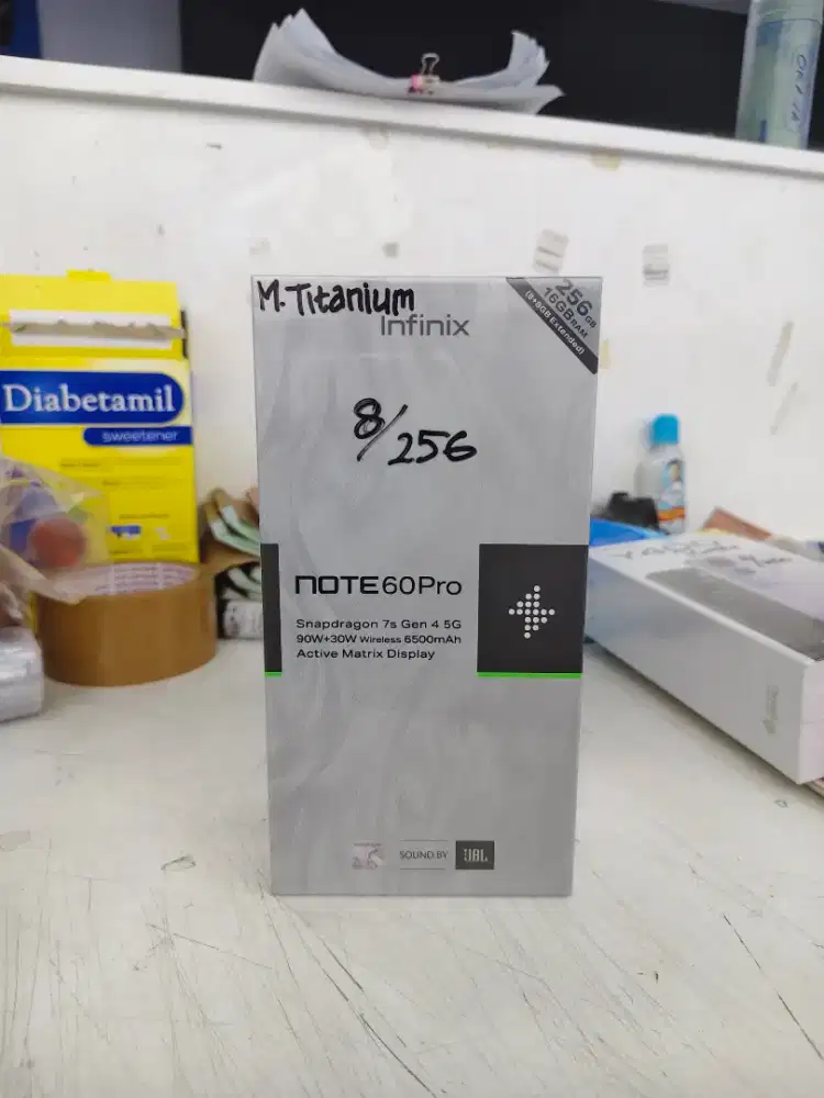 Infinix note 60 pro 5g 8/256 New segel titanium