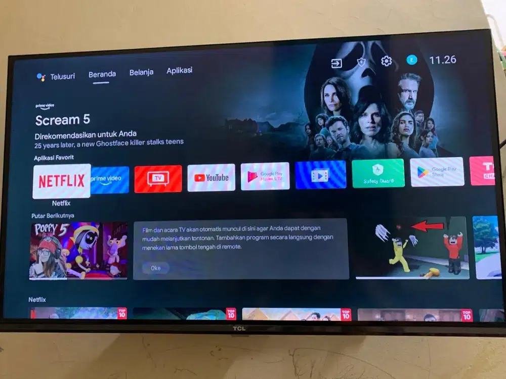 Dijual Tv Android TCL 32Inc
