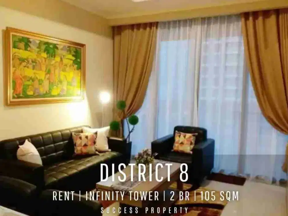 For Rent! District 8 Middle High Infinity Tower 2BR Middle Floor with City View
