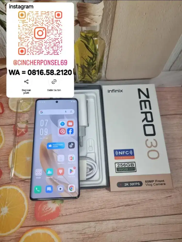 Jual HP likenew infinix zero 30 8/256 istimewa supermulus