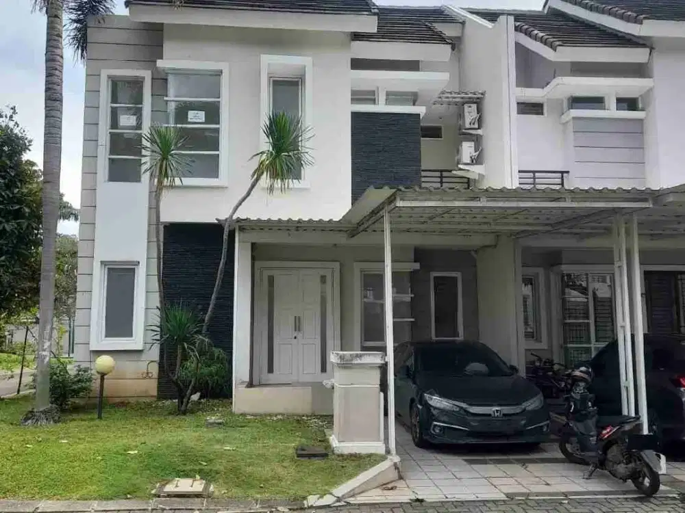 Turun Harga! Fluorite Gading Serpong Hoek LT 211m² SHM – Depan Clubhouse, 2 Lantai, 3,3M Nego