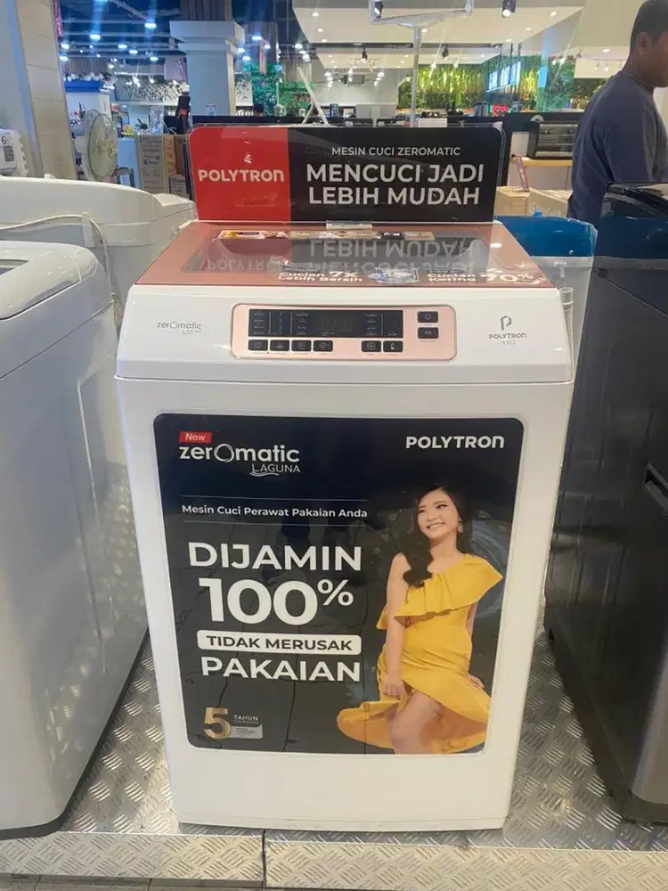 Mesin cuci POLYTRON 8KG, 330 WATT