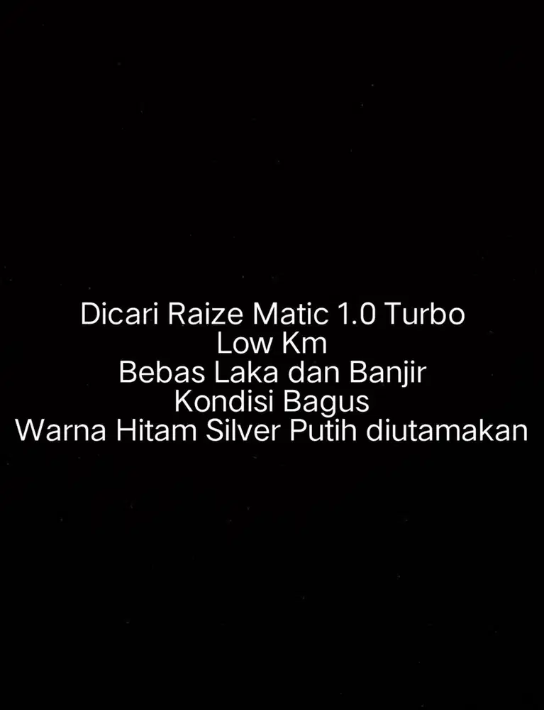 Toyota Raize 2021 Bensin