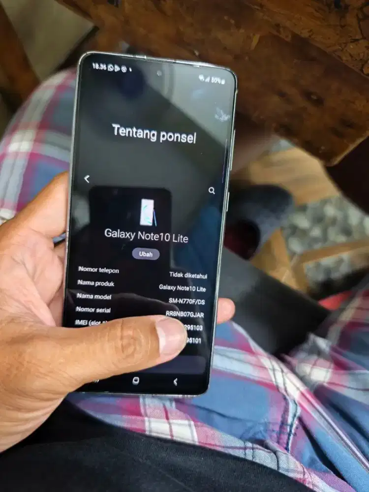 Samsung Note 10 Lite 8/128Gb resmi msih bgus no minus BS tuker tambah