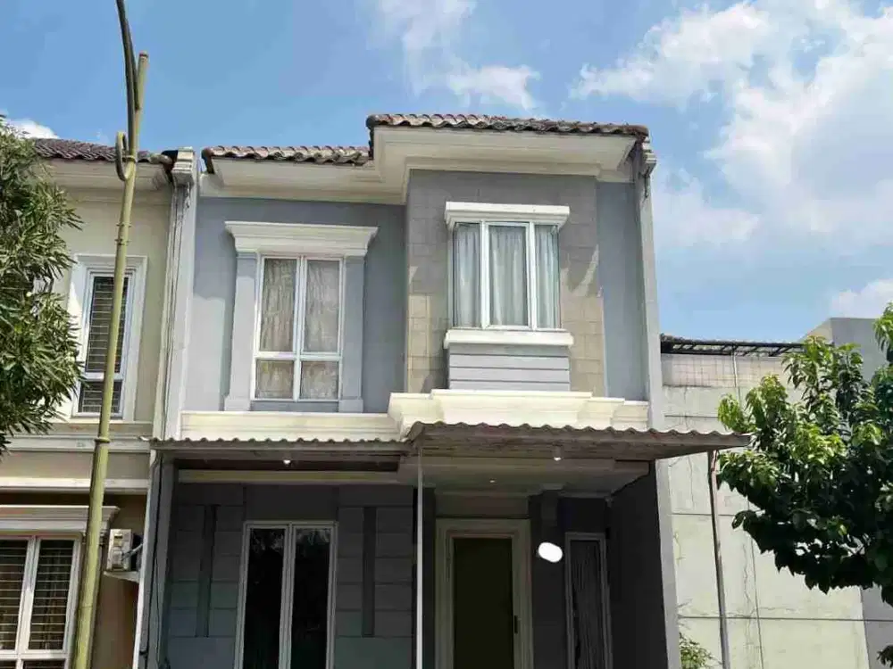 Rumah Cluster Elista Village Gading Serpong LT 60m² SHM – 3 KT, Carport 2, Harga 1,55M