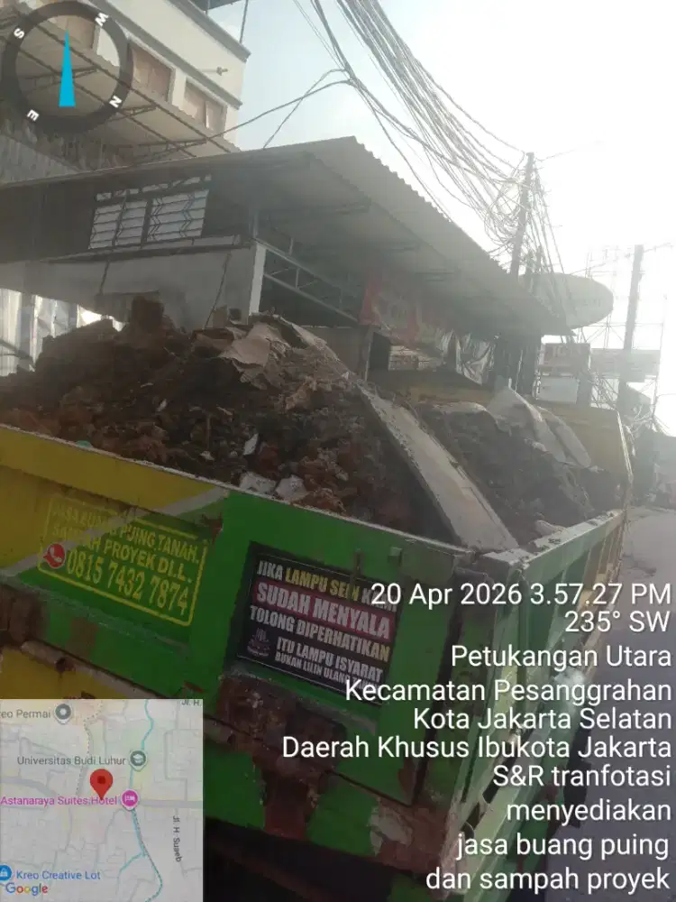 Jasa buangan puing dan sampah proyek