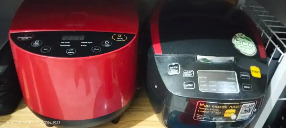 Jual cepat, 2 rice cooker