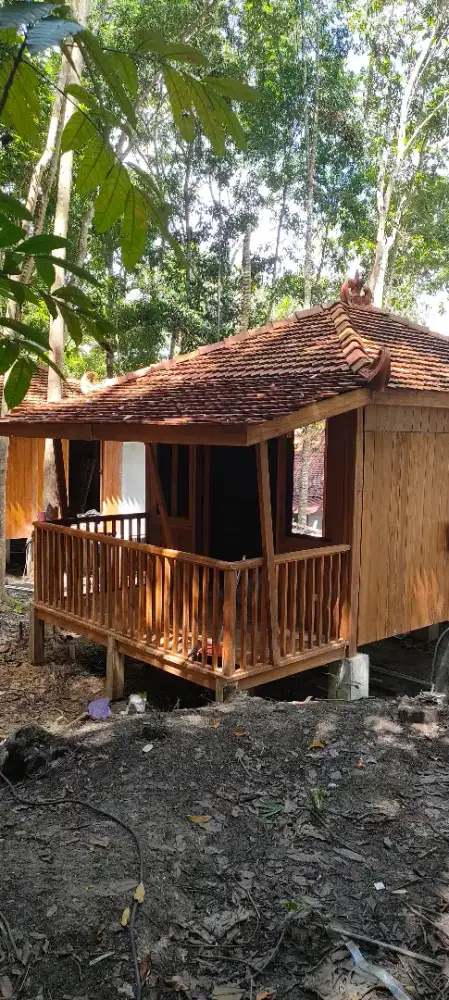 Saung gazebo khusus bahan kayu jati berkualitas