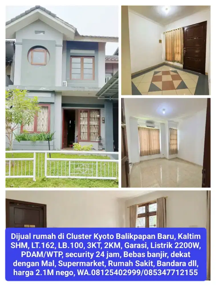 Dijual rumah dua tingkat