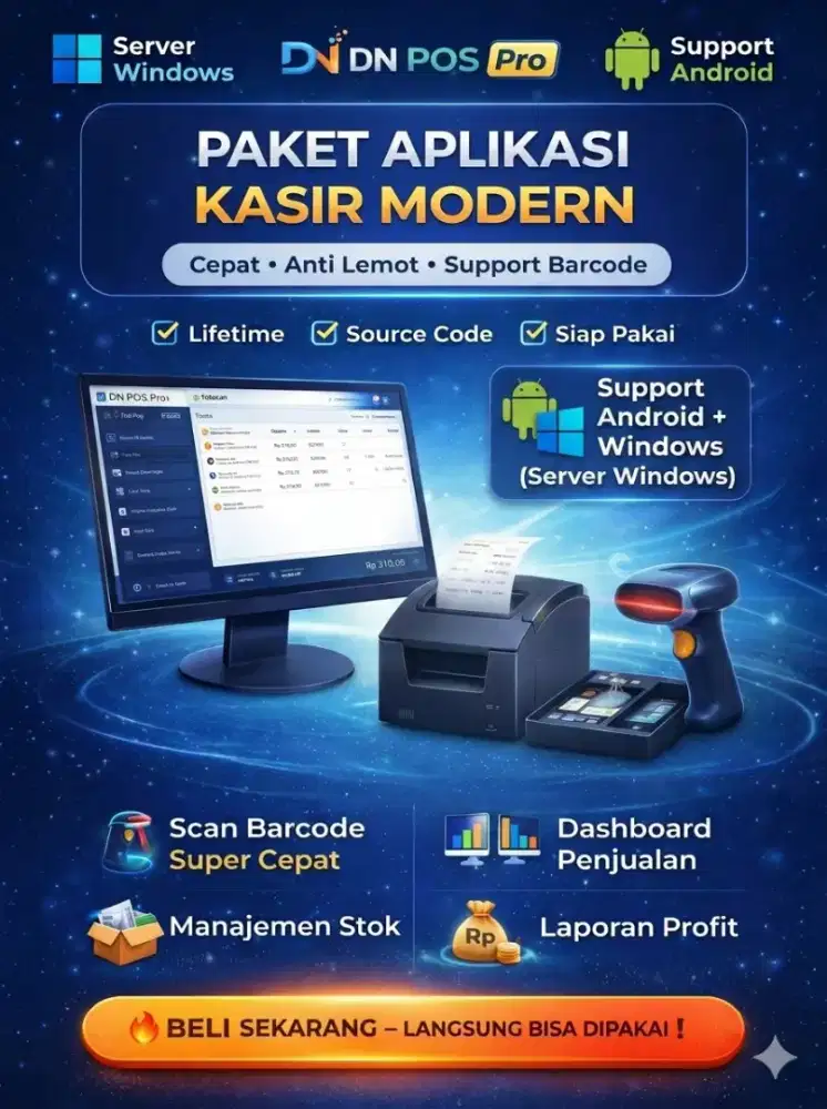 PAKET KOMPUTER KASIR EKONOMIS