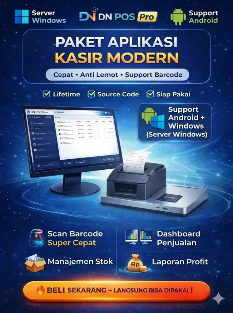 PAKET KOMPUTER KASIR SUPER EKONOMIS