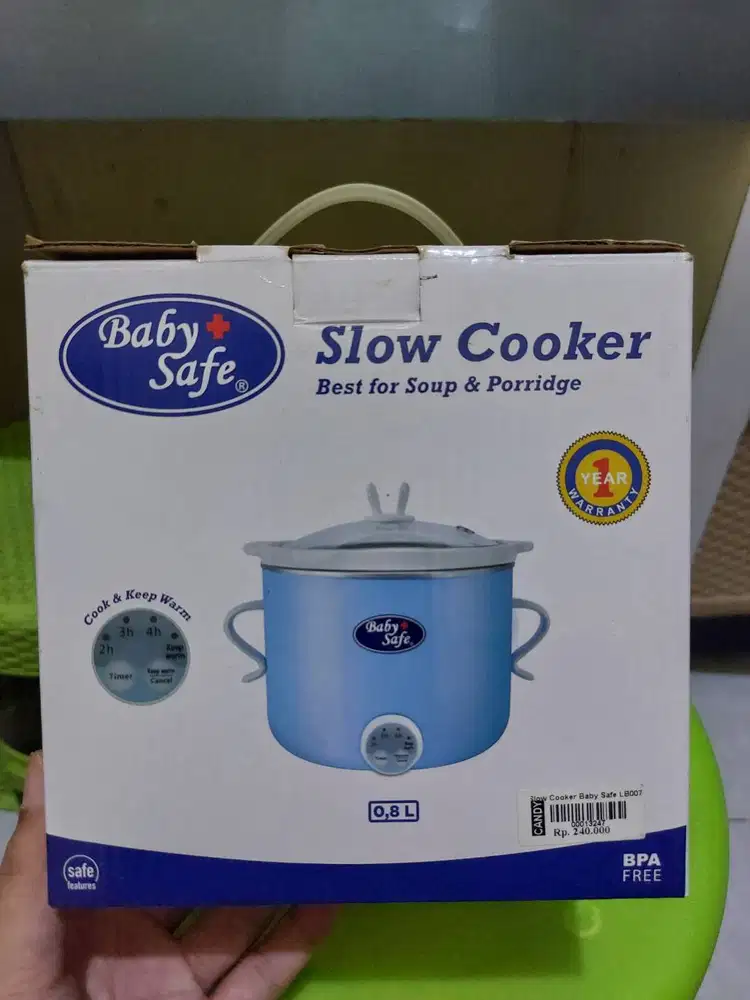 Baby Safe Slow Cooker 0,8L Alat Memasak MPASI