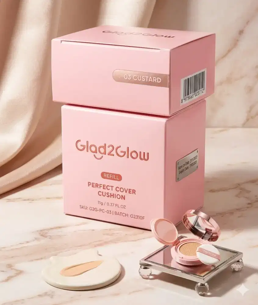 G2G refill cushion 03 custard & G2G refill cushion 02 praline