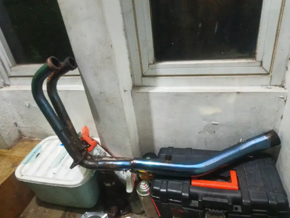 Header full system / leheran muffler blue stainless yamaha R25