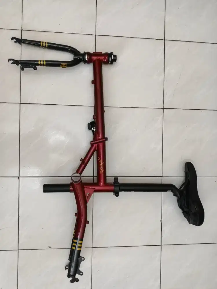 Frame sepeda lipat cromoly 16