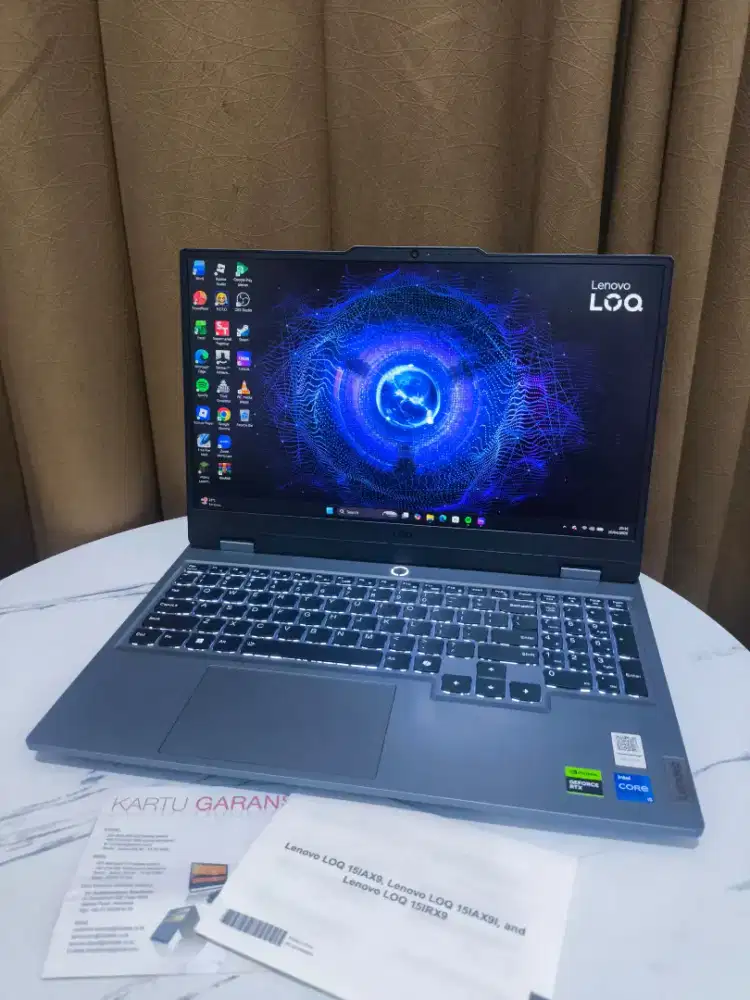 Laptop Lenovo loq i5 gen 12 rtx 2050 garansi resmi 2027
