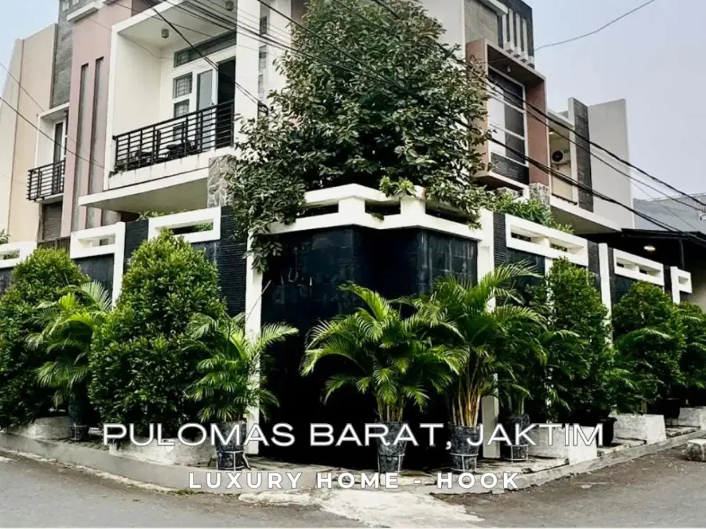Luxury Home 2 Lantai Posisi Hook, Lokasi Strategis Pulomas, Jaktim - SHM