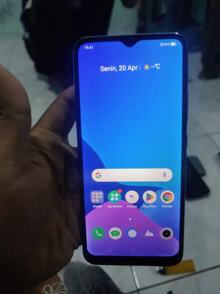 realme c21 64gb blue fulset