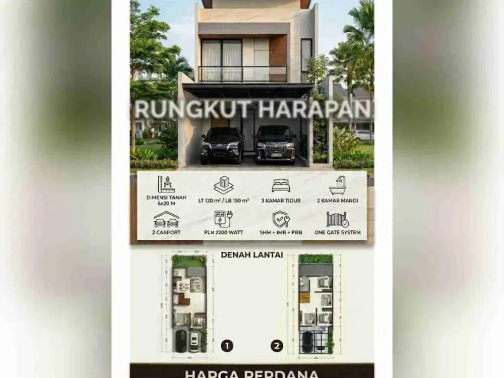 Rumah Rungkut Harapan Surabaya Timur