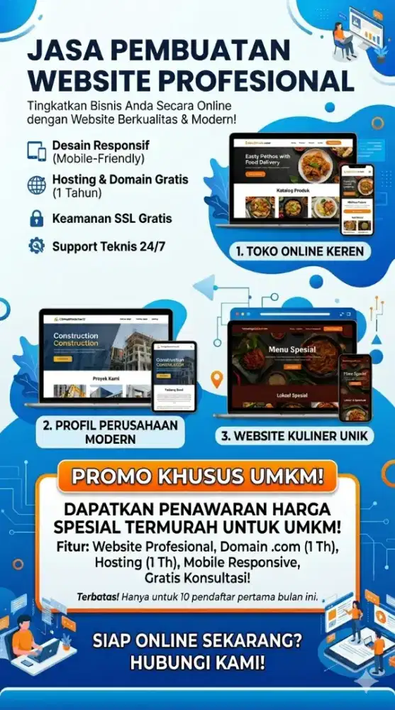 Promo khusus UMKM Pembuatan Website atau Aplikasi