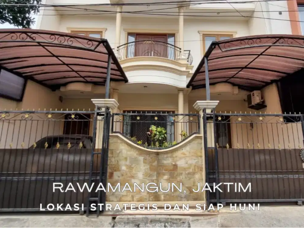 Rumah Modern Minimalis 2 Lantai Strategis Rawamangun, Jaktim- SHM