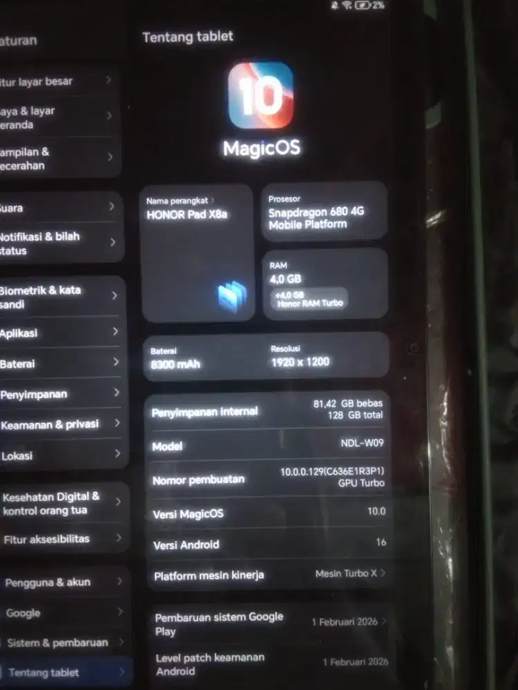 Dijual Honor X8A PAD