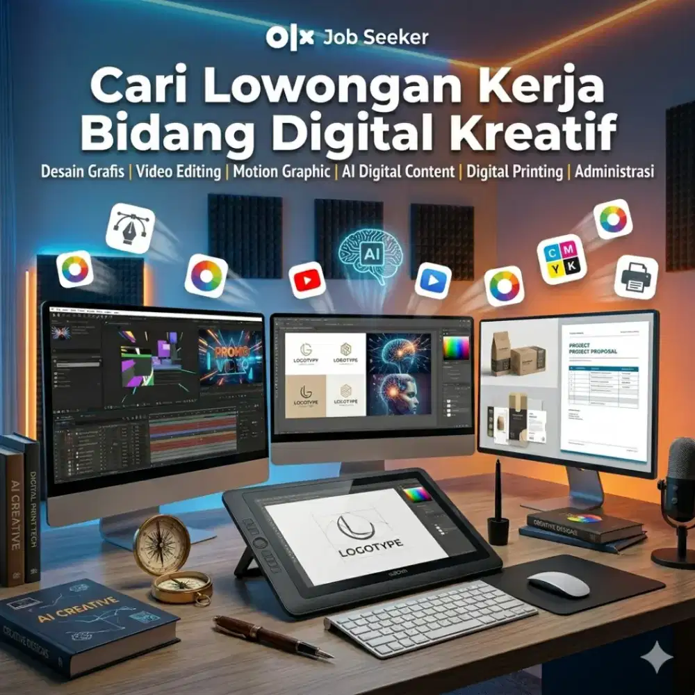 ​Cari Lowongan Kerja Bidang Digital Kreatif Komputer/Admin/Desain/dll
