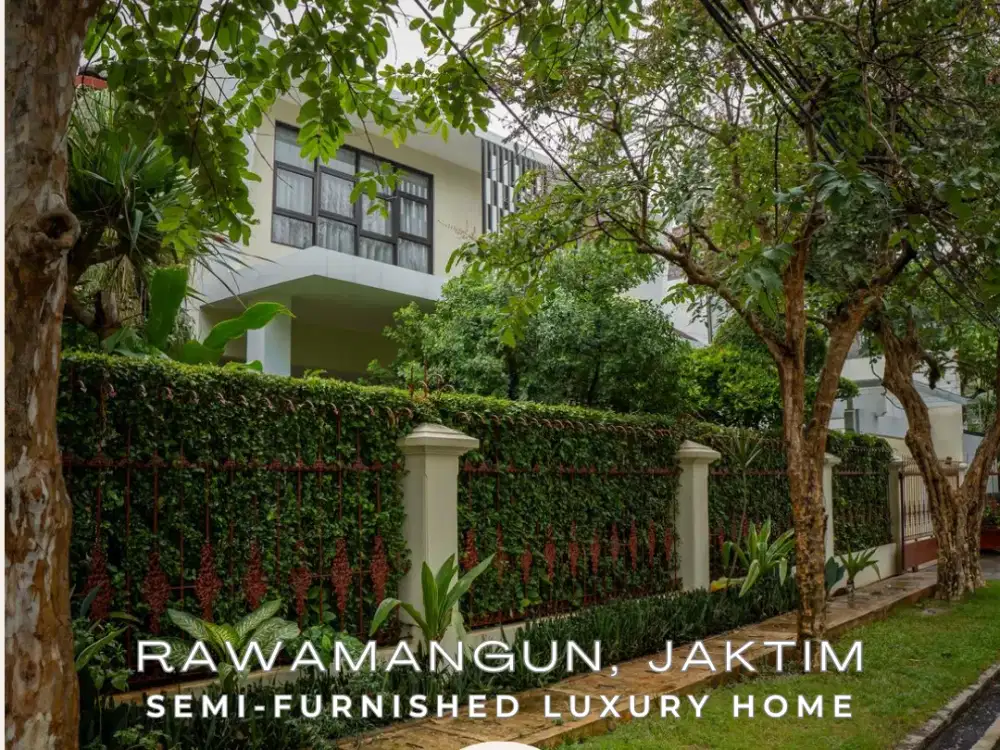 Semi-Furnished Luxury Home, Strategis di Rawamangun, Jaktim - SHM