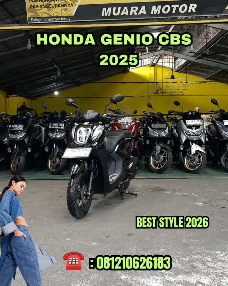 HONDA GENIO 110 CBS 2025 CASH CREDIT