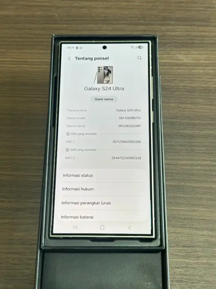 Samsung S24 Ultra 12/512GB [ Space Gray ] Garansi Resmi Sein