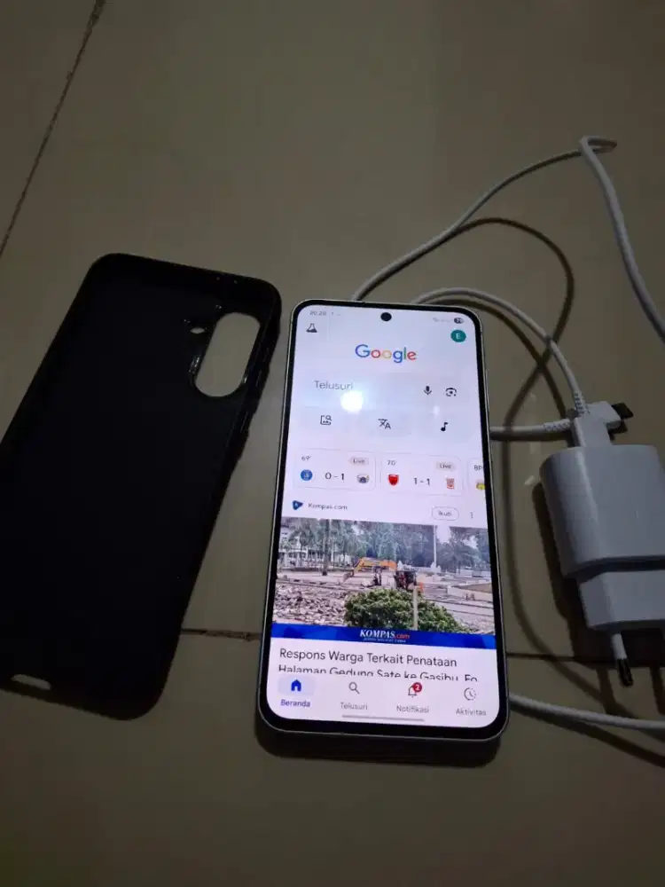 Samsung A56 5G ram 12/256 kelengkapan hp charger