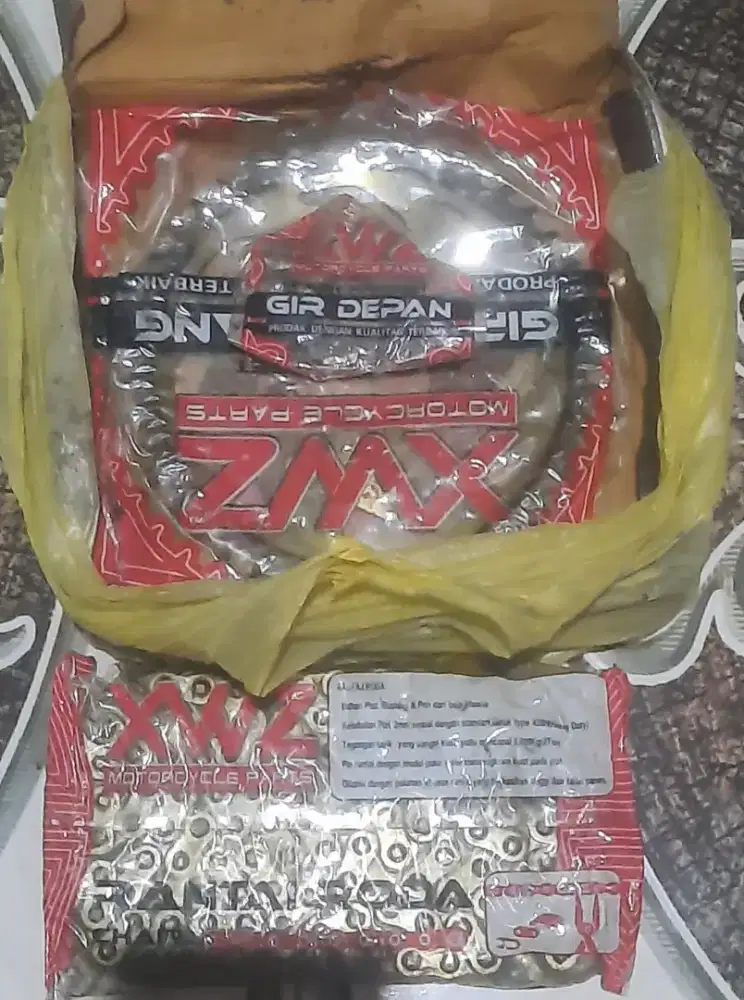 Gear Satu Set Punya Motor MX 135 CC Merk XWZ Kondisi Mulus