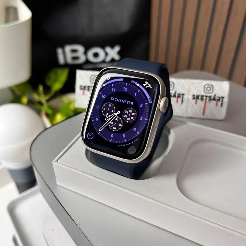 Apple Watch Series 8 45mm iBox Starlight iwatch Battery Health 90%