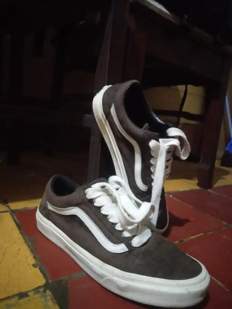 DIJUAL SEPATU VANS COKLAT ORI