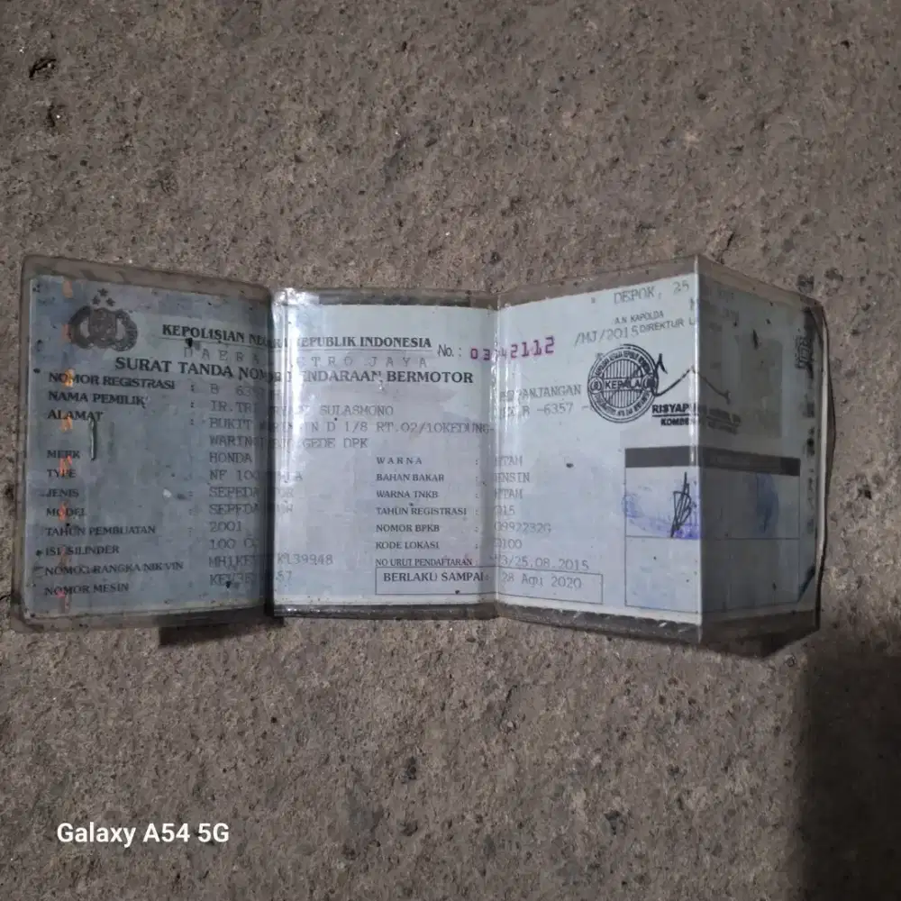 Jual honda supra x 2001