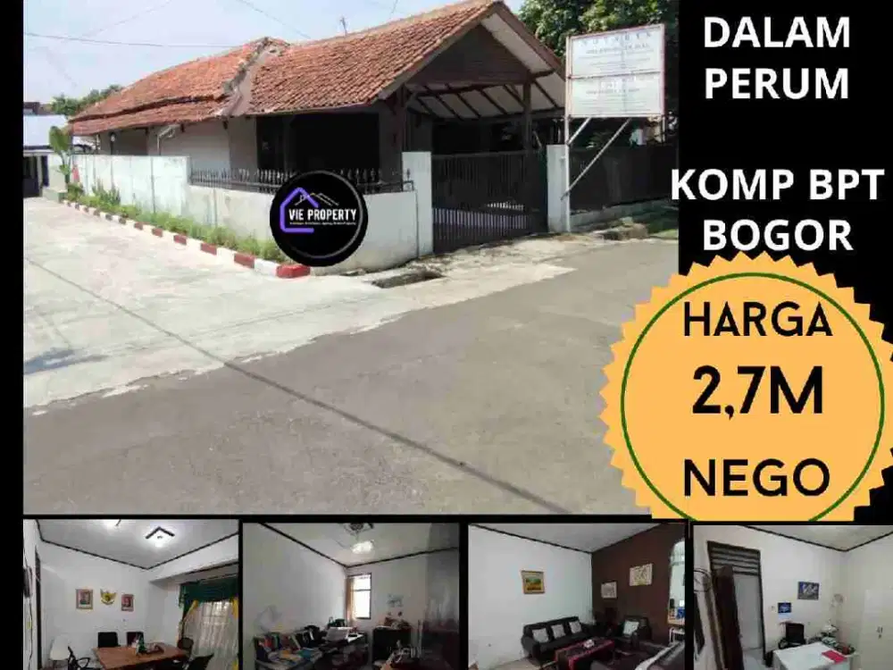 Dijual cepat rumah siap huni di dalam perum BPT Bogor