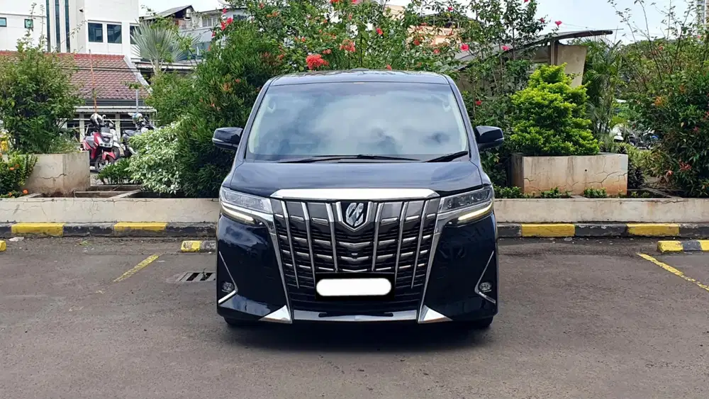 Toyota alphard g atpm 2018 hitam pilotseat sunroof