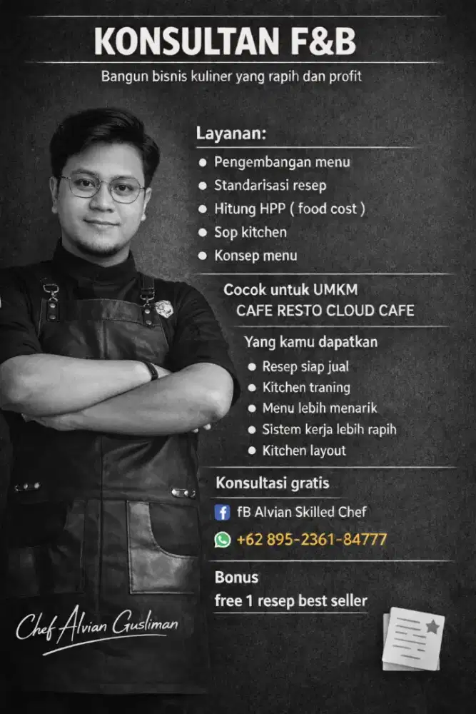 Cari kerja sebagai chef