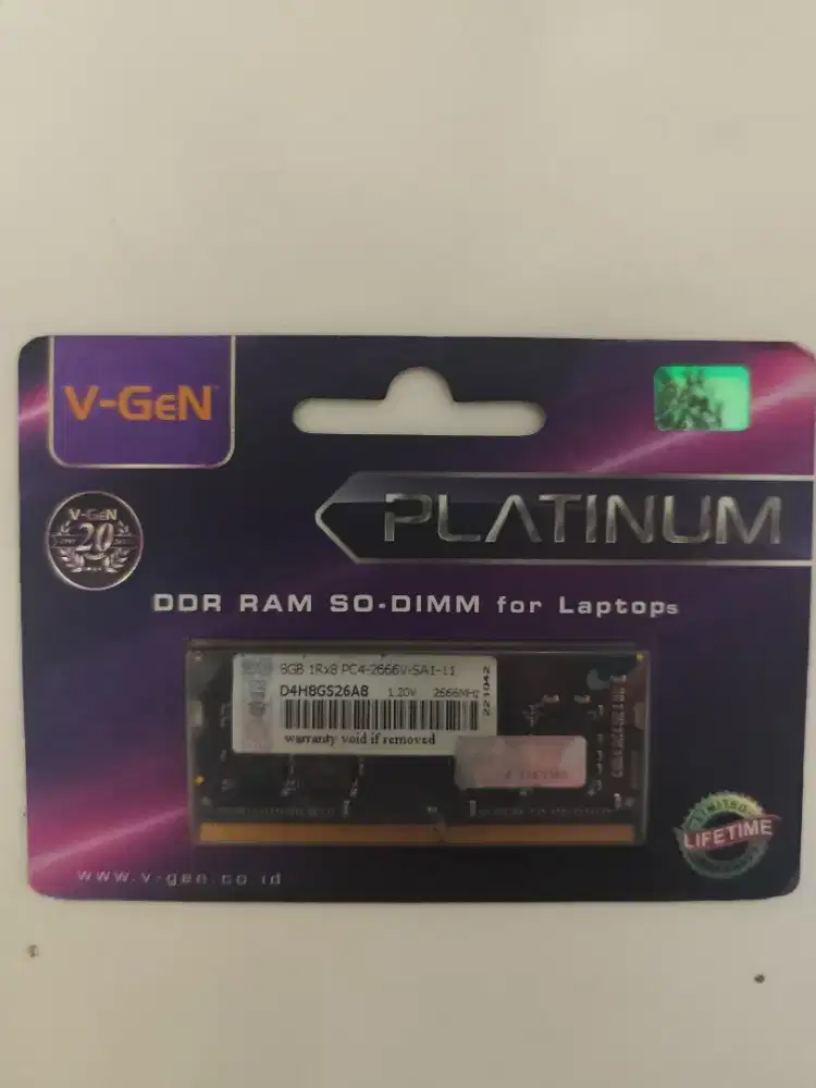 Ram Laptop DDR4 8GB VGEN Platinum