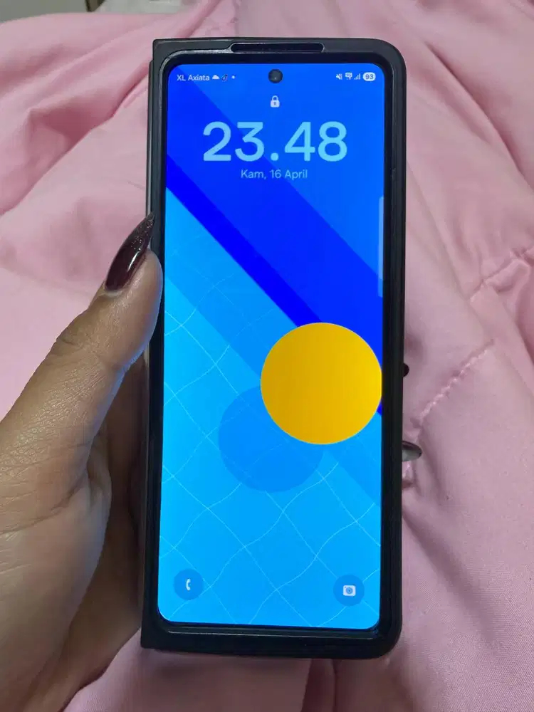 di jual samsung zfold5,12/256 full set ori masi mulus no minus,nepis