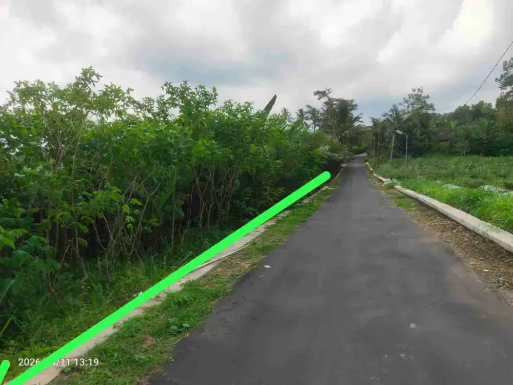 Tanah Murah mangku Jalan / tepi Jalan di Wonokerto Turi Sleman Yogyakarta