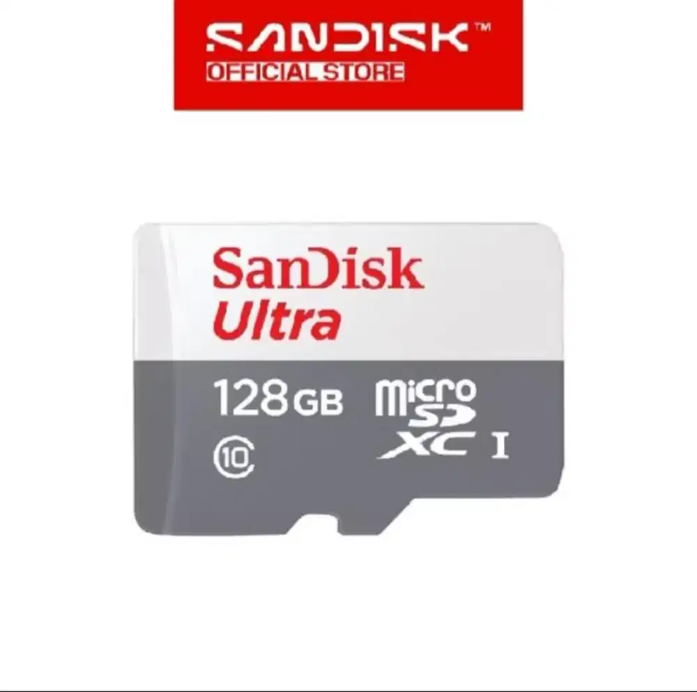 SANDISK microSDXC Ultra 128GB UHS-I Class 10 (Up to 100MB/s)