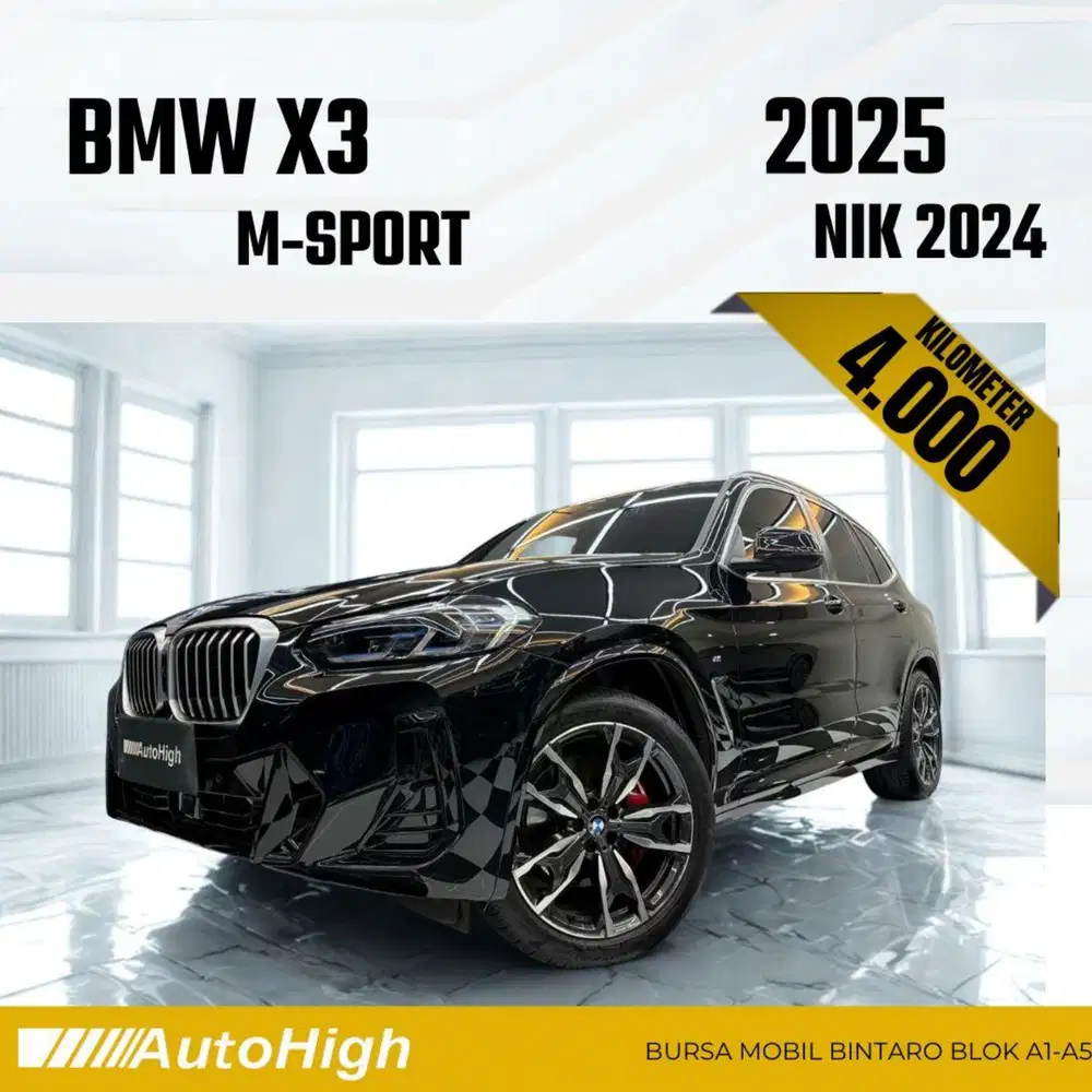 DP10% [Km4.000] X3 M-Sport 2024 Black Reg 2025 #AUTOHIGH