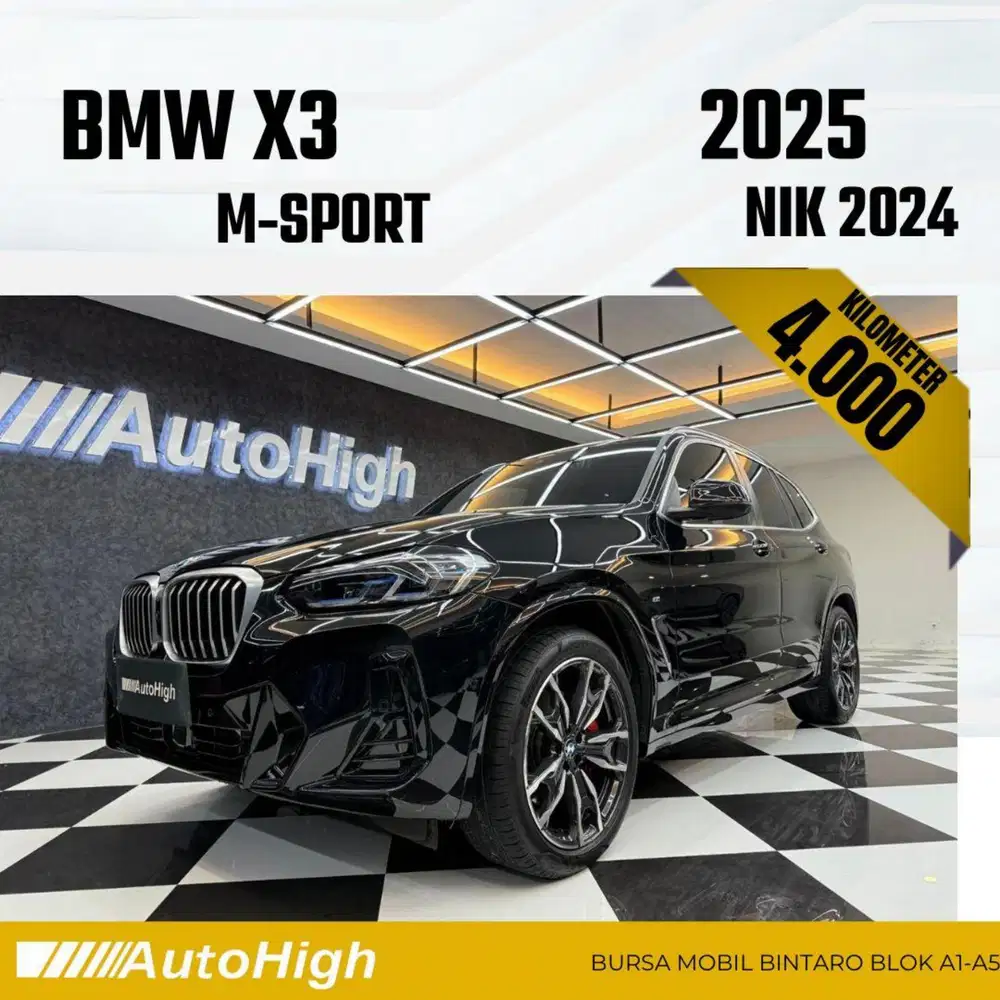 DP10% [Km4.000] X3 M-Sport 2024 Black Reg 2023 #AUTOHIGH