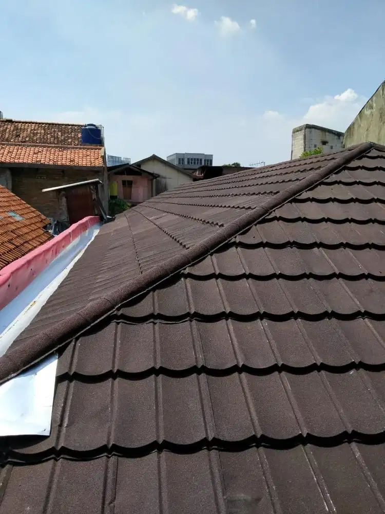 Rangka baja ringan terpasang