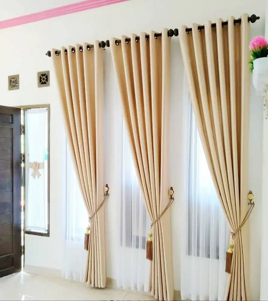 Penyedia Gorden Blackout Pasang Skat Klinik Hordeng Gordyn Vitrase