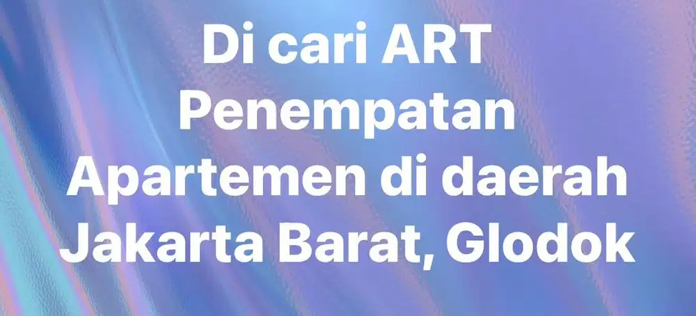 Di cari ART wanita