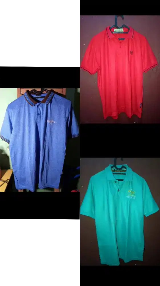 Kaos Polo Pria (3 pcs)