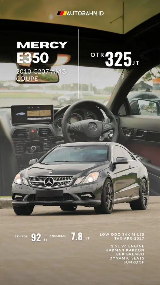 Rare! Mercedes Benz E350 Coupe AMG 2010 e250 c250