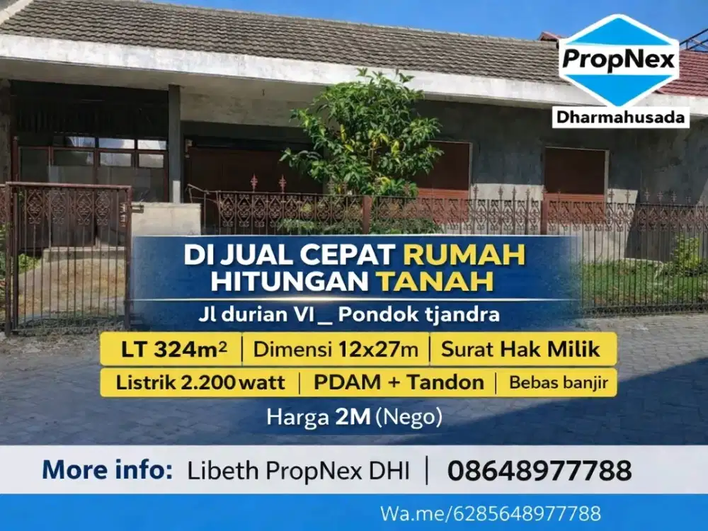 jl.durian VI_pondok tjandra